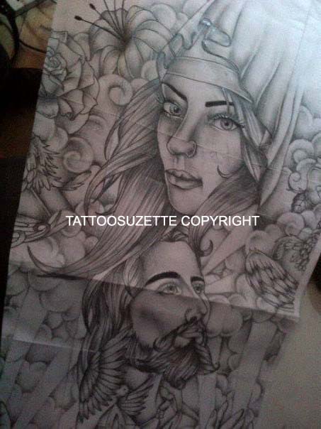 Religious Sleeve Tattoo Drawings Best Tattoo Ideas