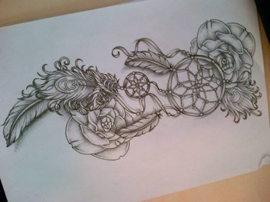 Dreamcatcher tattoo design (attrappe reve)