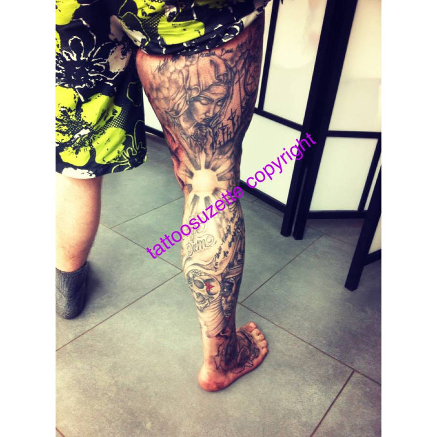Tribal Tattoos X Tattoo Jambe