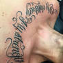 Chicanos chest tattoo