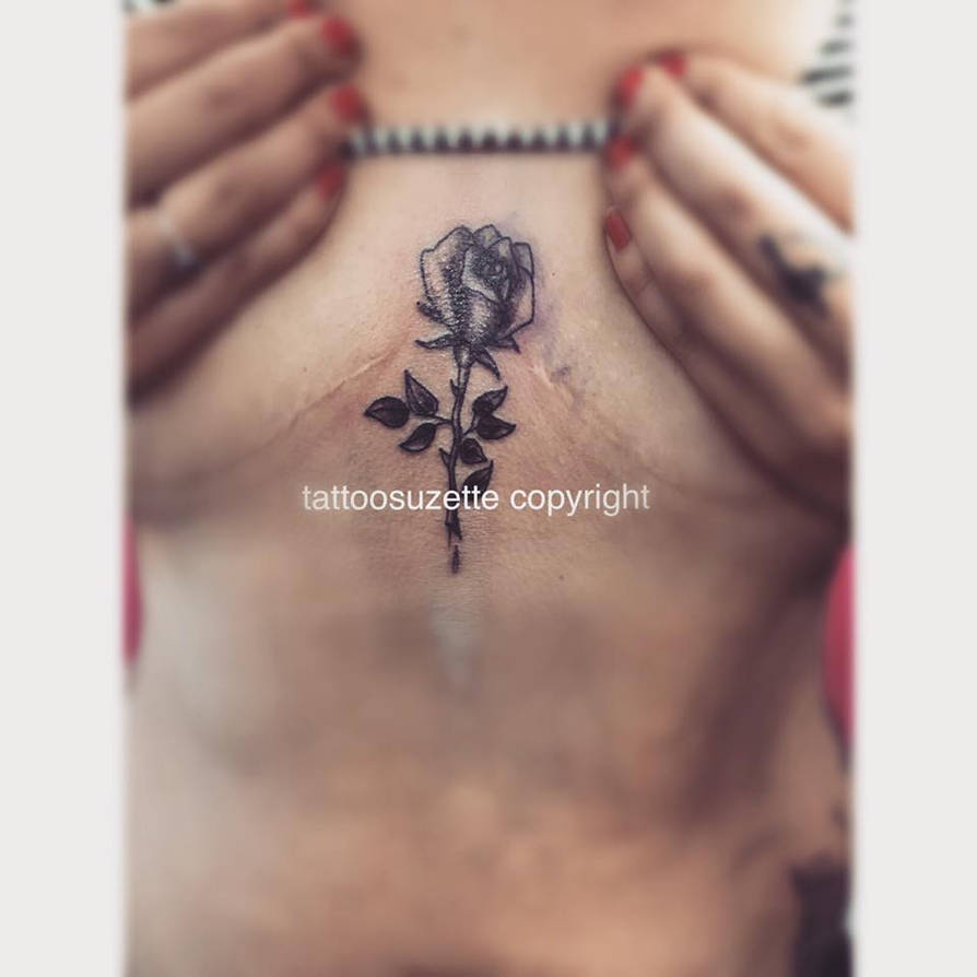 Between Breasts Rose Tattoo By Tattoosuzette On Deviantart Between Breasts Rose Tattoo By Tattoosuzette On Deviantart
