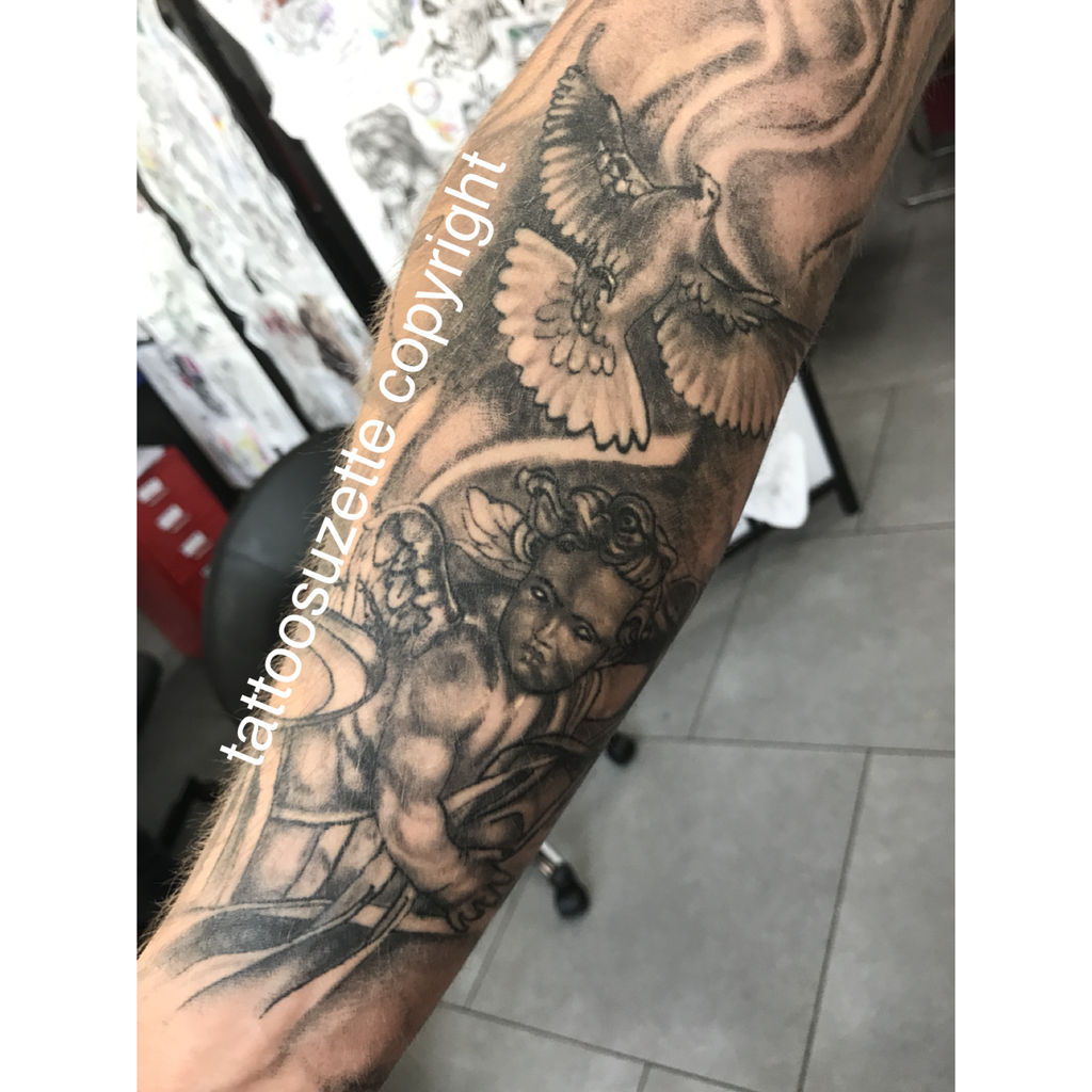 angel tattoo dove by tattoosuzette on DeviantArt