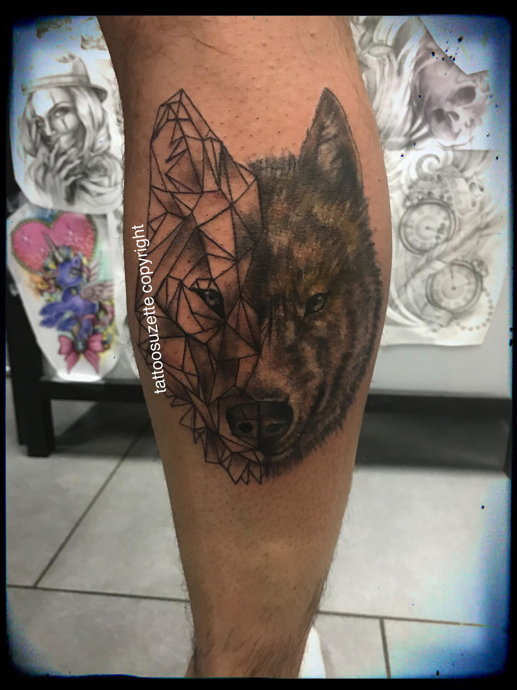 Tatouage Loup Graphique By Tattoosuzette On Deviantart Tatouage Loup Graphique By Tattoosuzette On Deviantart