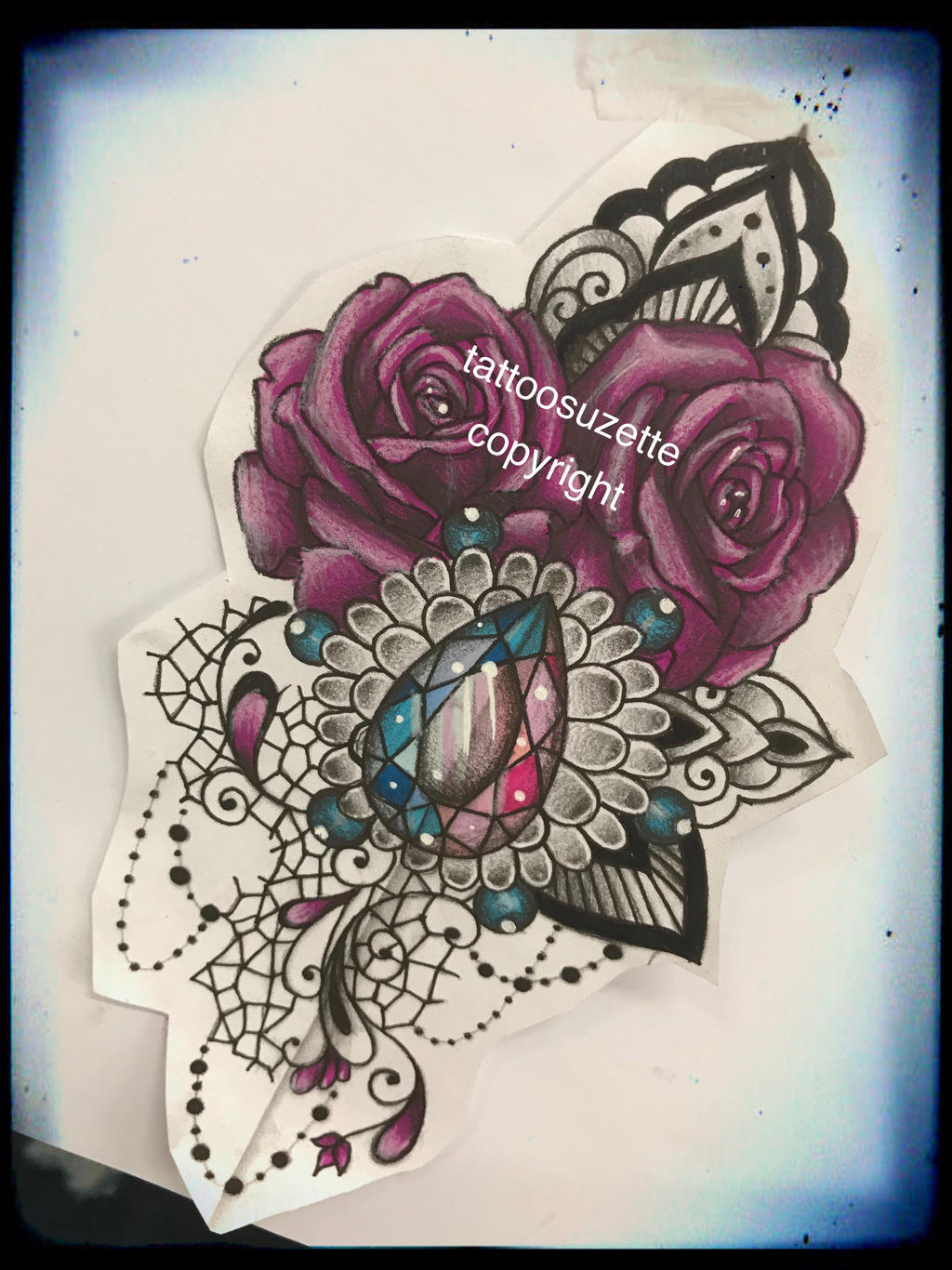 mandala jewel tattoo design by tattoosuzette on DeviantArt