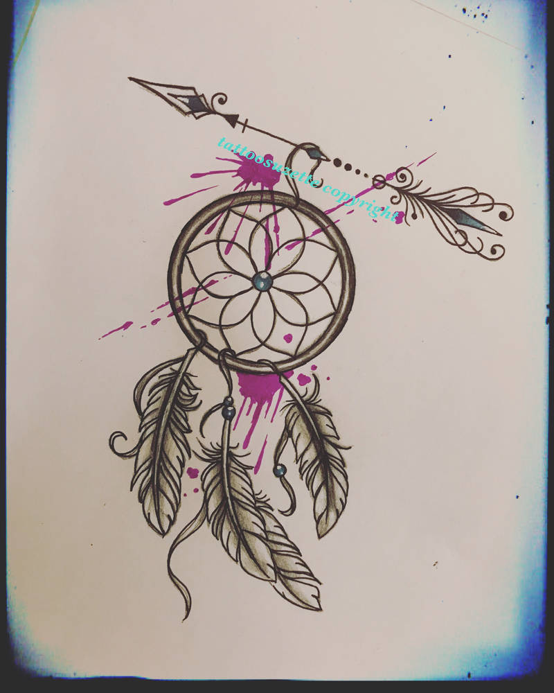watercolor dreamcatcher tattoo design by tattoosuzette on DeviantArt