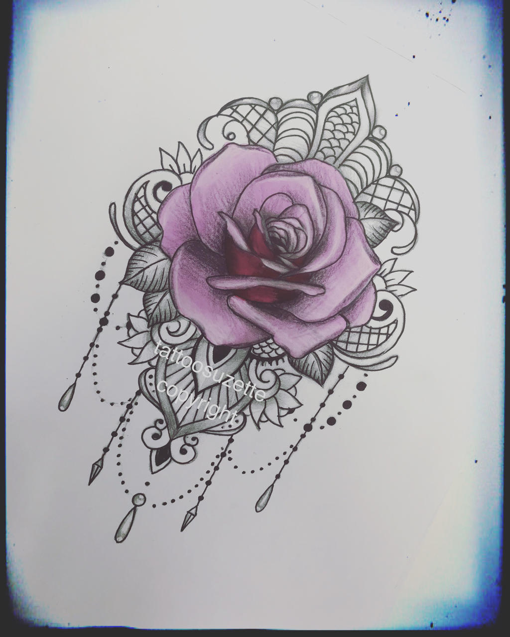 lace rose tattoo design by tattoosuzette on DeviantArt