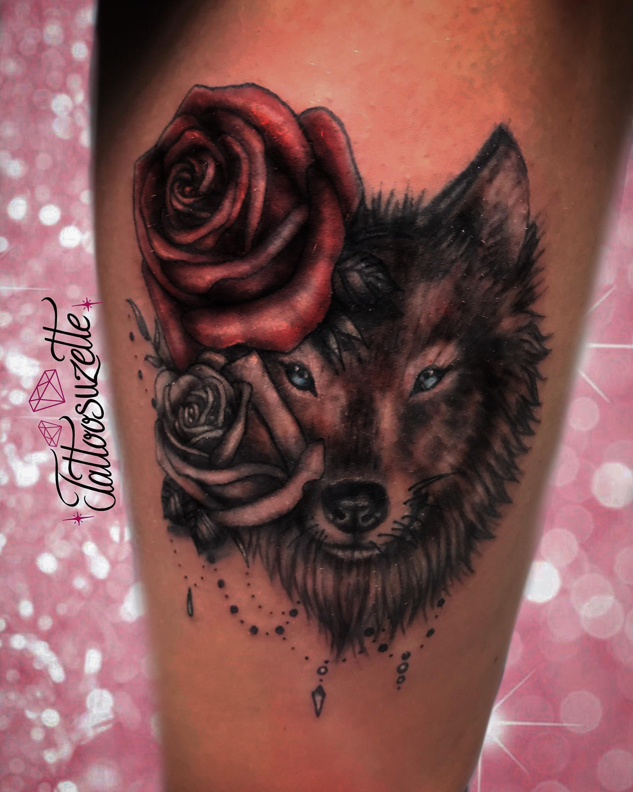 Tatouage Loup Cuisse By Tattoosuzette On Deviantart Tatouage Loup Cuisse By Tattoosuzette On Deviantart