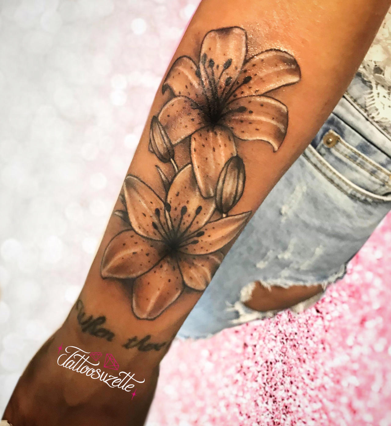 Flower tattoo arm by tattoosuzette on DeviantArt
