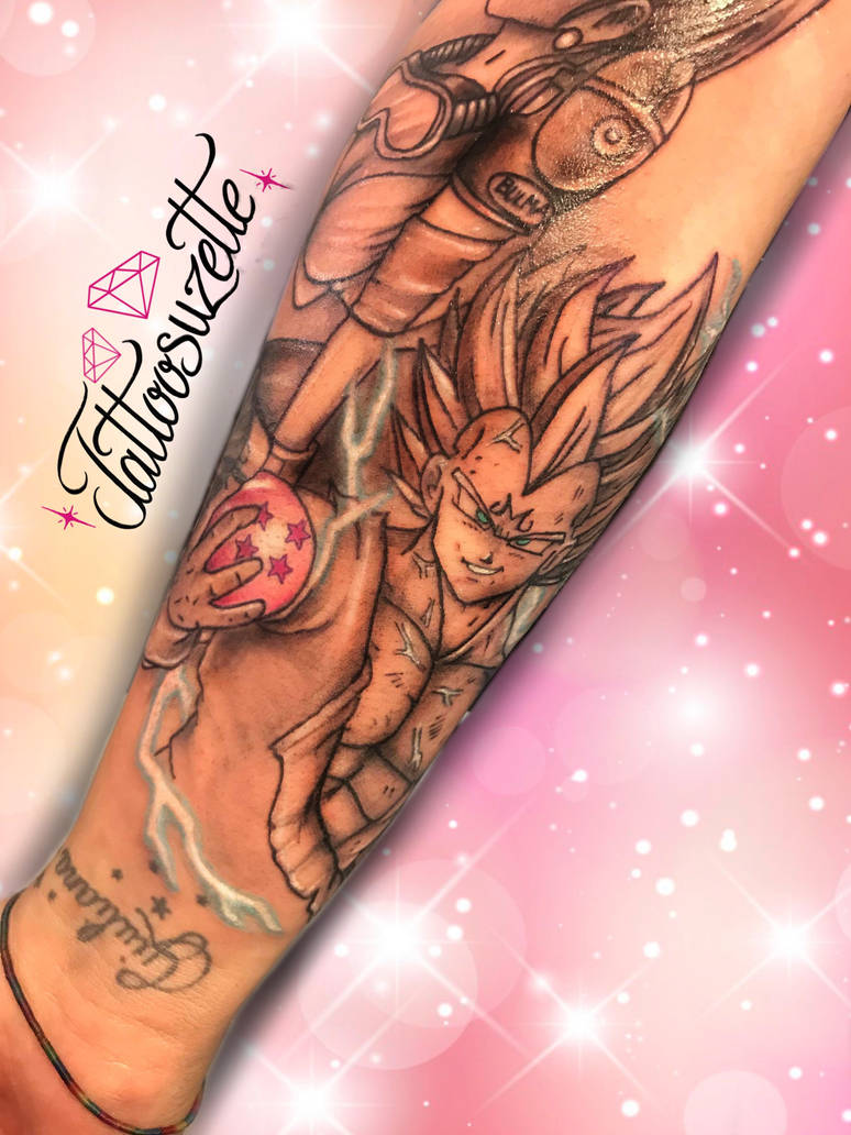 Vegeta dragon ball tattoo coverup by AntoniettaArnoneArts on DeviantArt