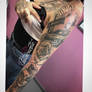 Chicanos full sleeve tattoo