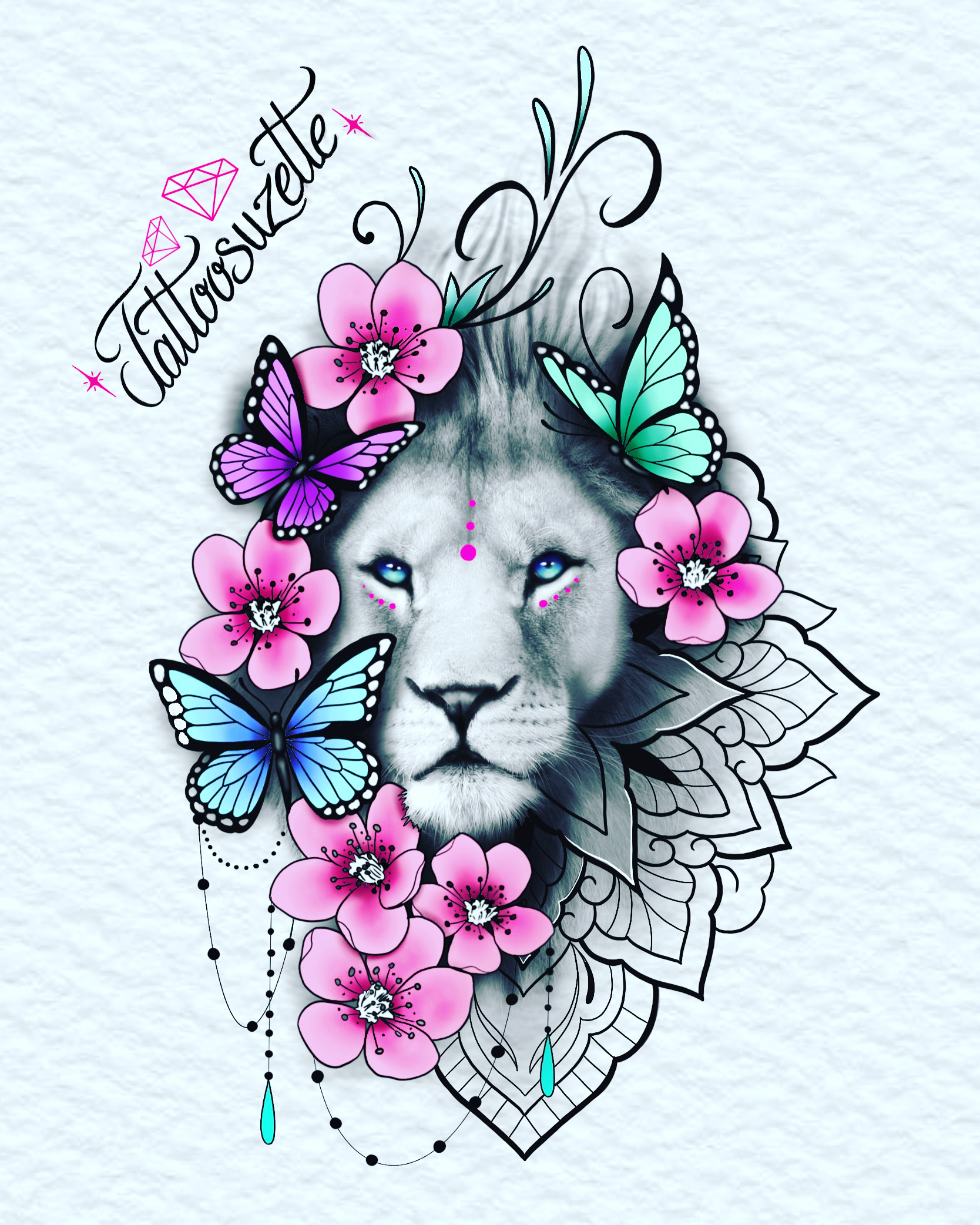 Tatouage Lion Feminin By Tattoosuzette On Deviantart Tatouage Lion Feminin By Tattoosuzette On Deviantart
