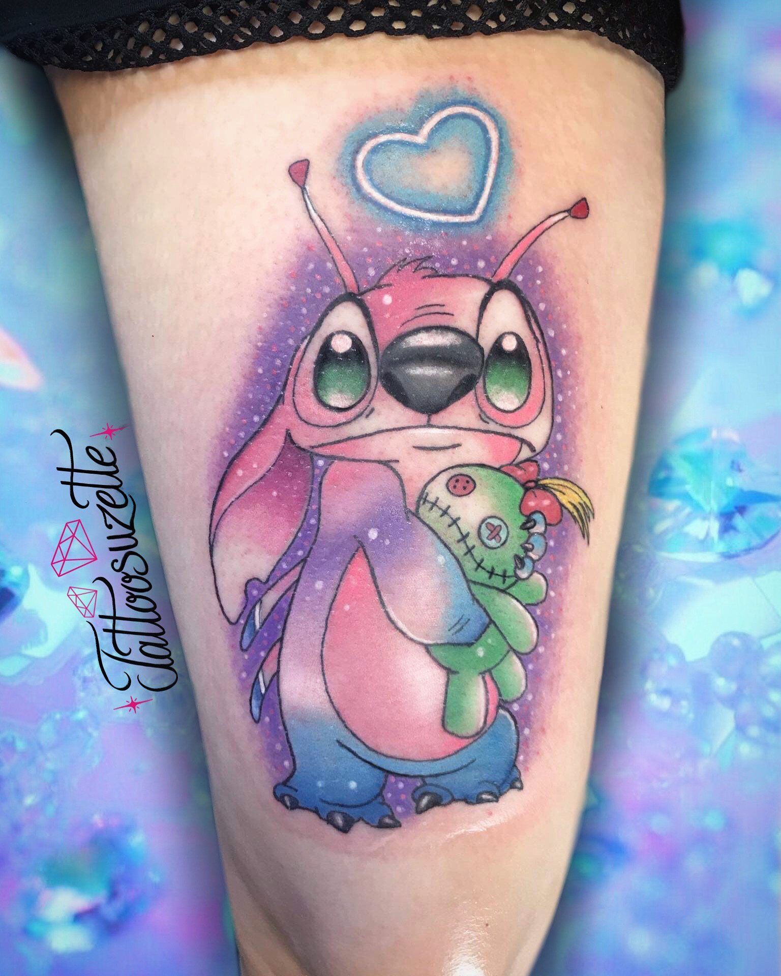 Kawaii stitch tattoo by tattoosuzette on DeviantArt