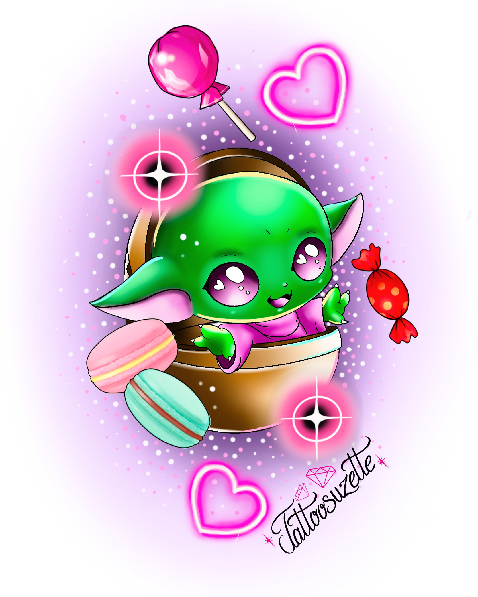 Tatouage Baby Yoda By Tattoosuzette On Deviantart Tatouage Baby Yoda By Tattoosuzette On Deviantart