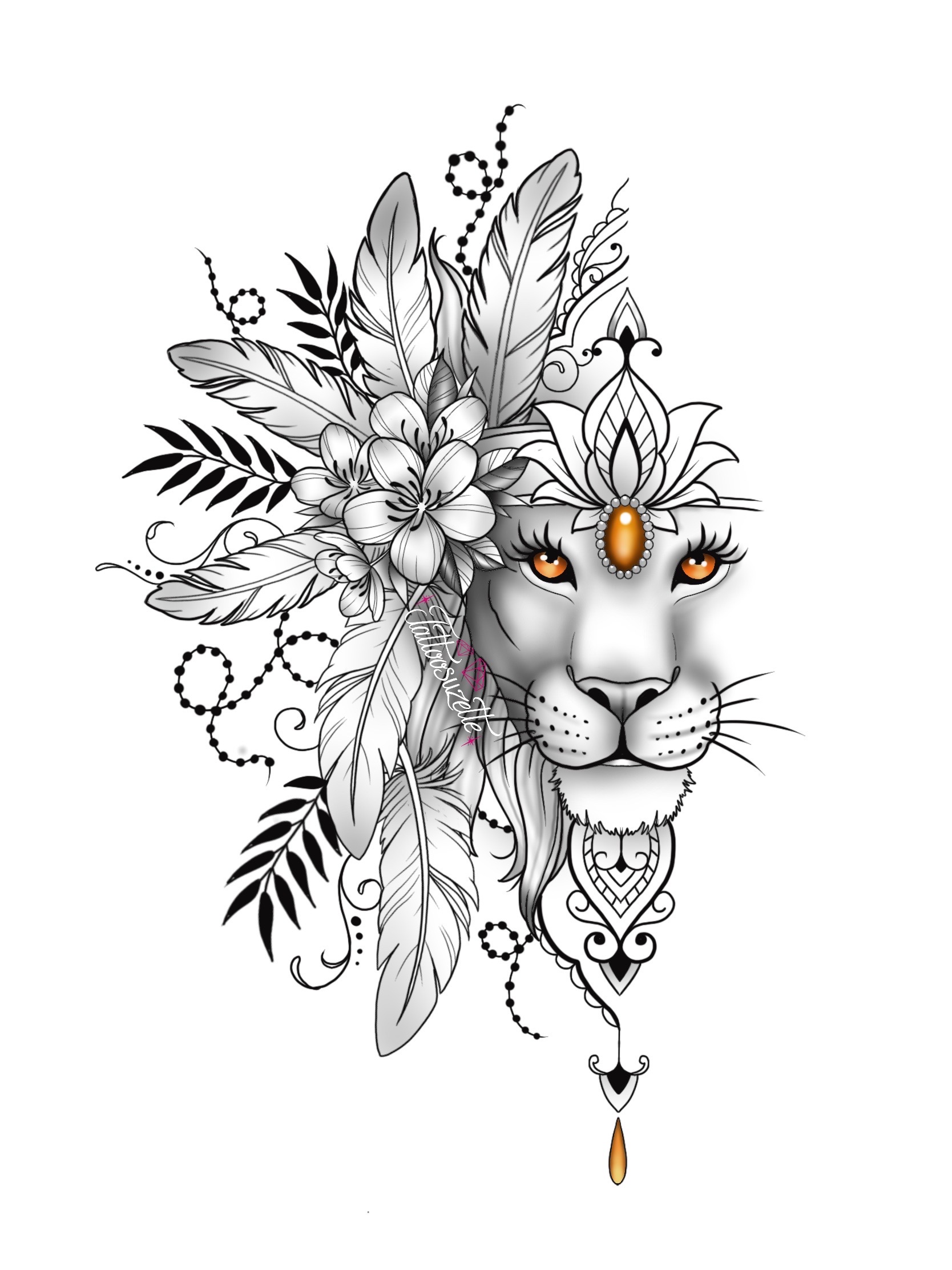 Tatouage Lion By Tattoosuzette On Deviantart Tatouage Lion By Tattoosuzette On Deviantart