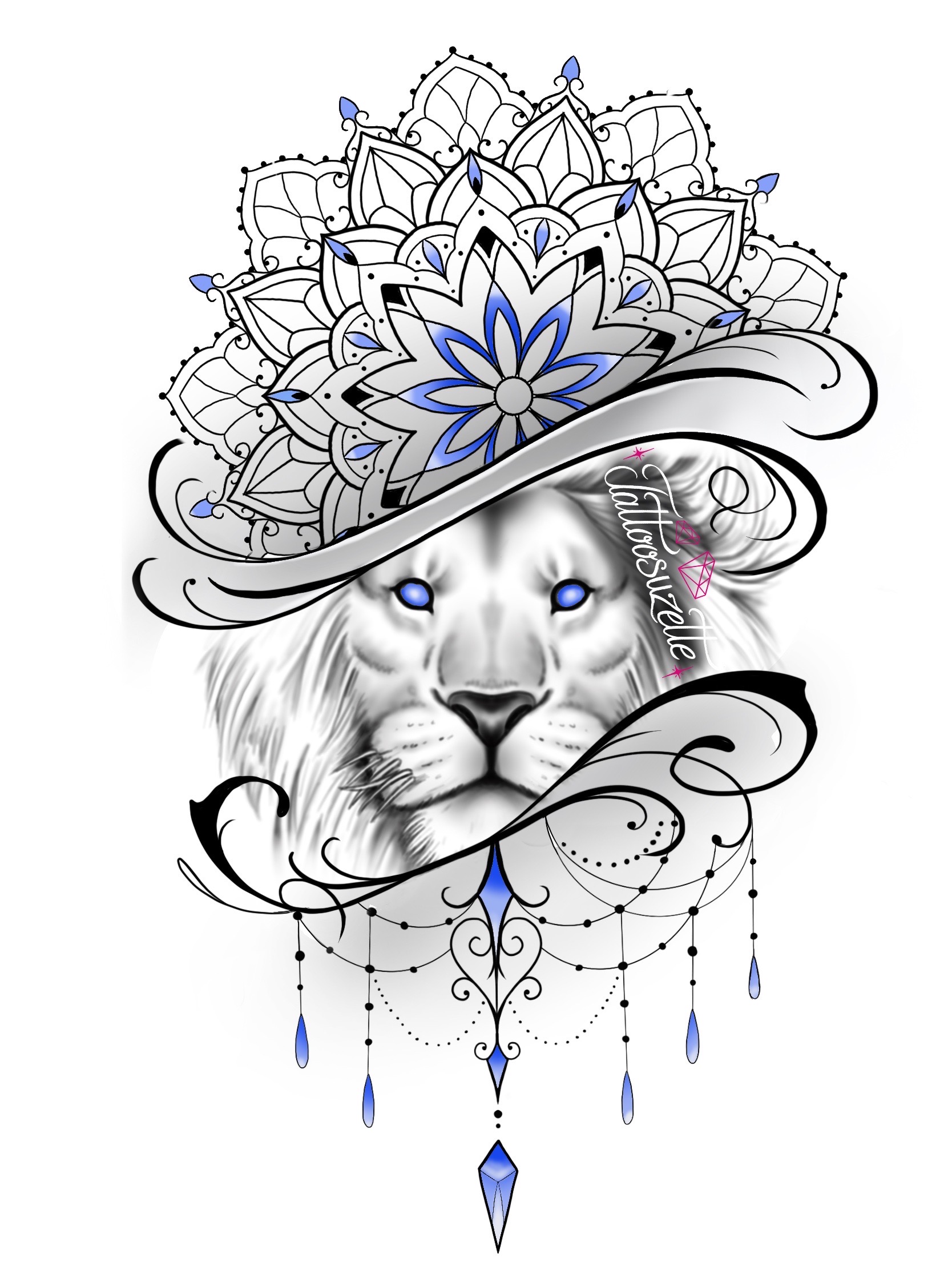 Tatouage Lion Mandala By Tattoosuzette On Deviantart Tatouage Lion Mandala By Tattoosuzette On Deviantart
