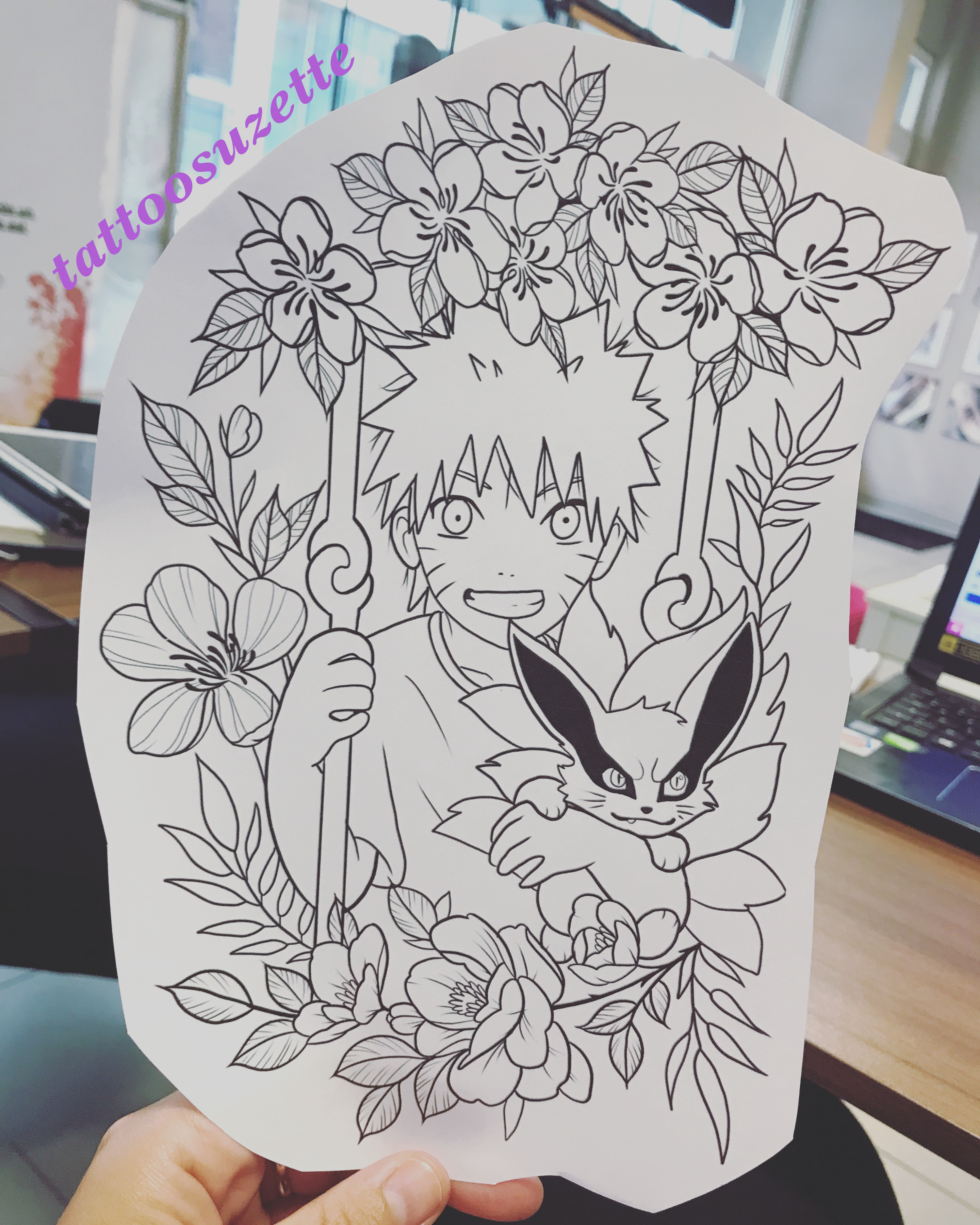 Tatouage Naruto Kyubi Bebe By Tattoosuzette On Deviantart Tatouage Naruto Kyubi Bebe By Tattoosuzette On Deviantart