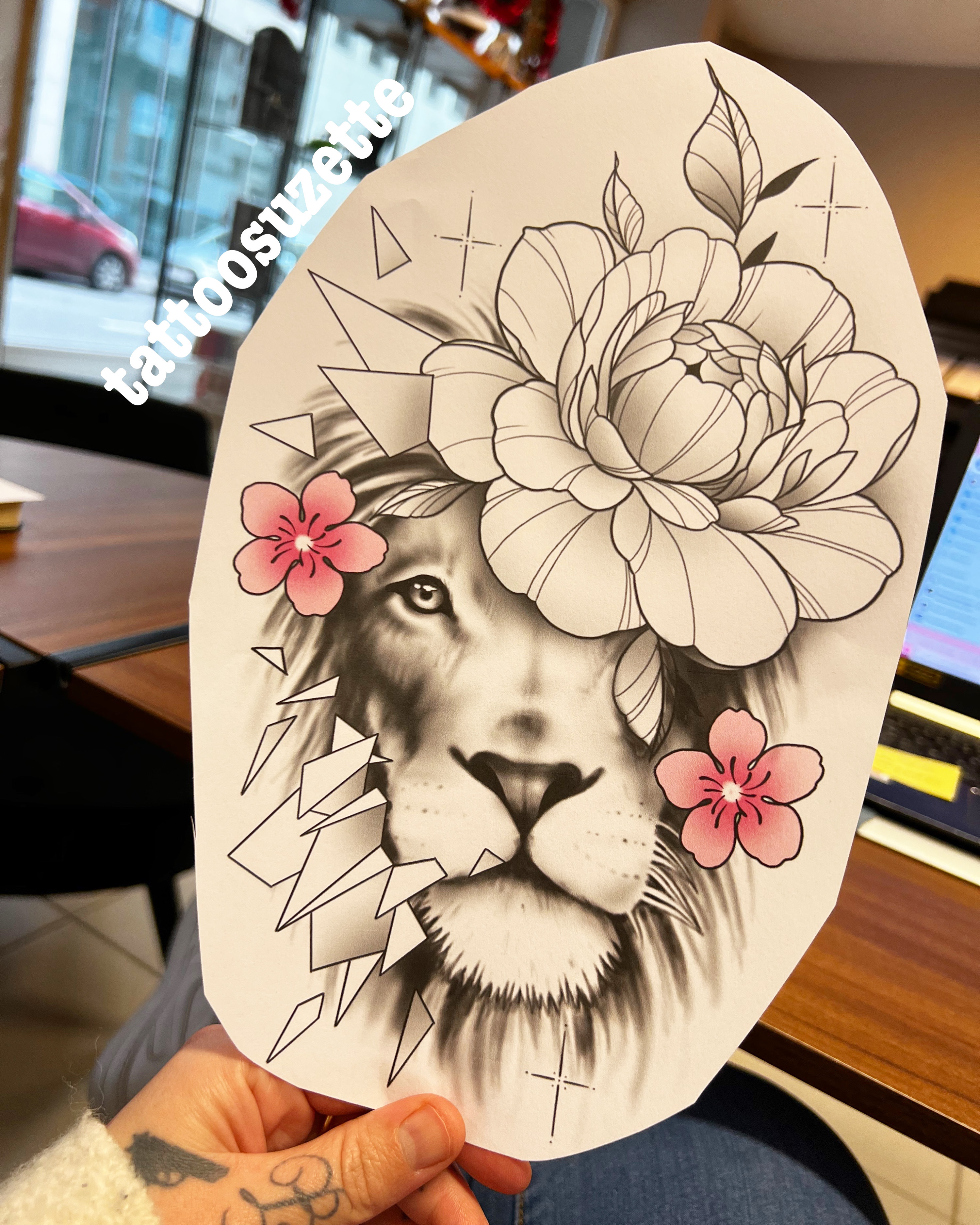 Tatouage Lion Femme By Tattoosuzette On Deviantart Tatouage Lion Femme By Tattoosuzette On Deviantart