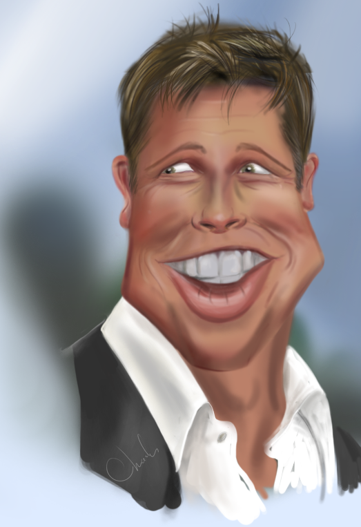 Brad Pitt Caricature By Modicharly On Deviantart Brad Pitt Caricature By Modicharly On Deviantart