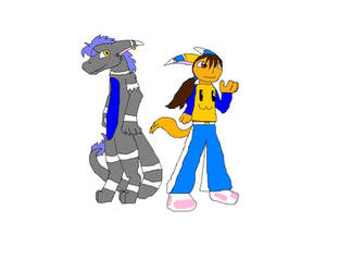 Me as dragon and as human