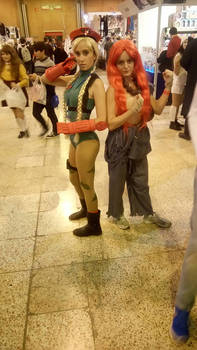 Cammy and Akuma Cosplay 