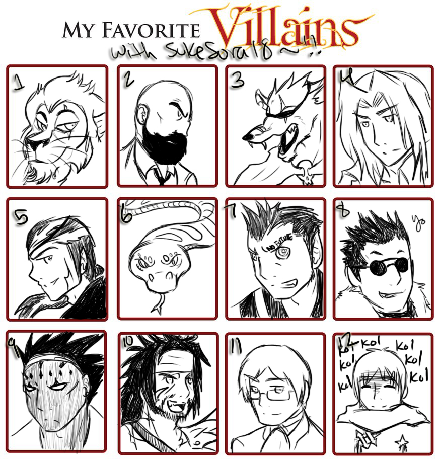 Favorite Villains :D