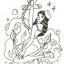 Sailor Pin-up (lineart)