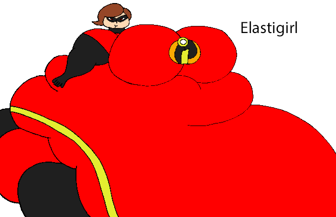 Elastigirl expanded to her limit by RobMaul02 on DeviantArt