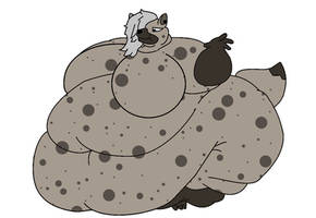 Hyena Girl goes super fat! (Final Request)