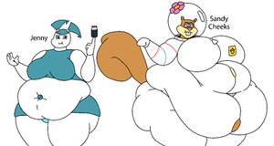 The Pepsi dilated Nickelodeon duo of Jenny + Sandy