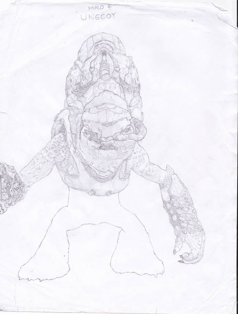 Hunyango Drawing Unggoy - Halo 4 by Blinkour on DeviantArt