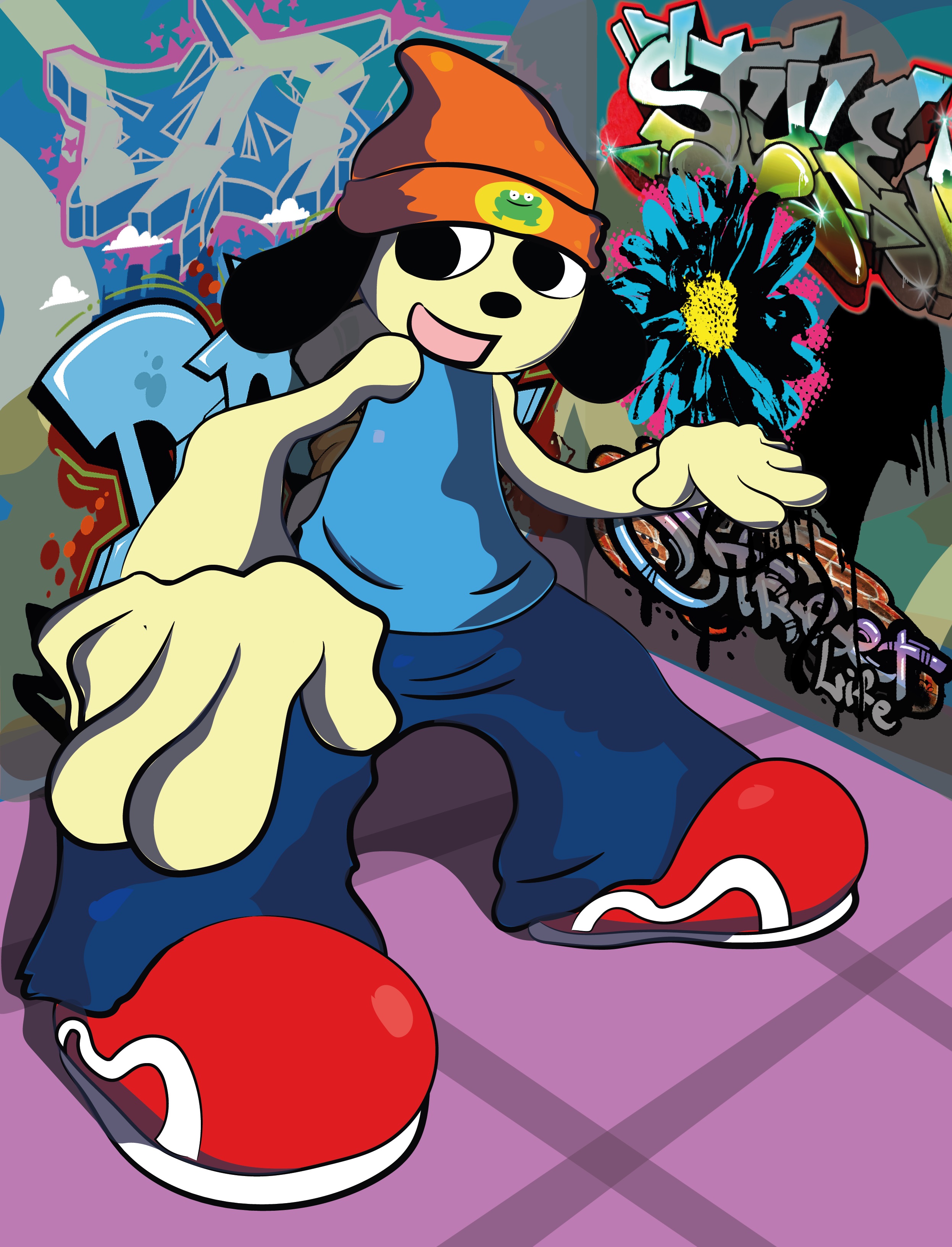 Praper The Rapper PaRappa the Rapper by Blinkour on DeviantArt