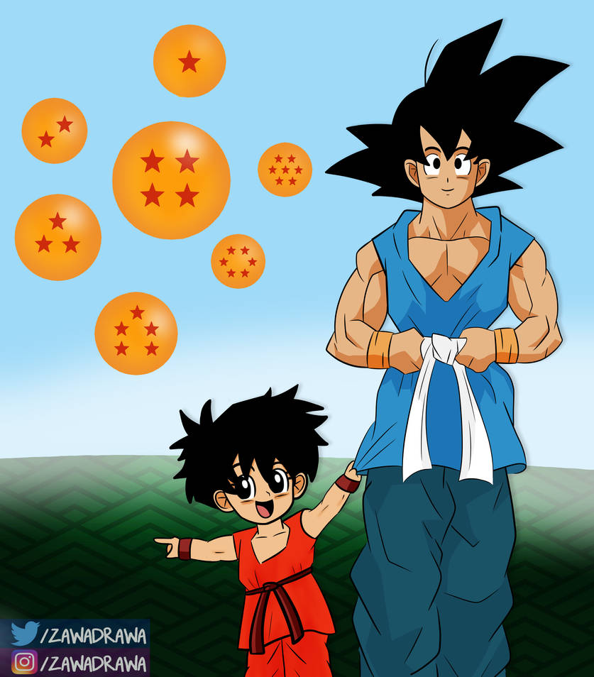 Goku and Pan by cdzdbzGOKU on DeviantArt