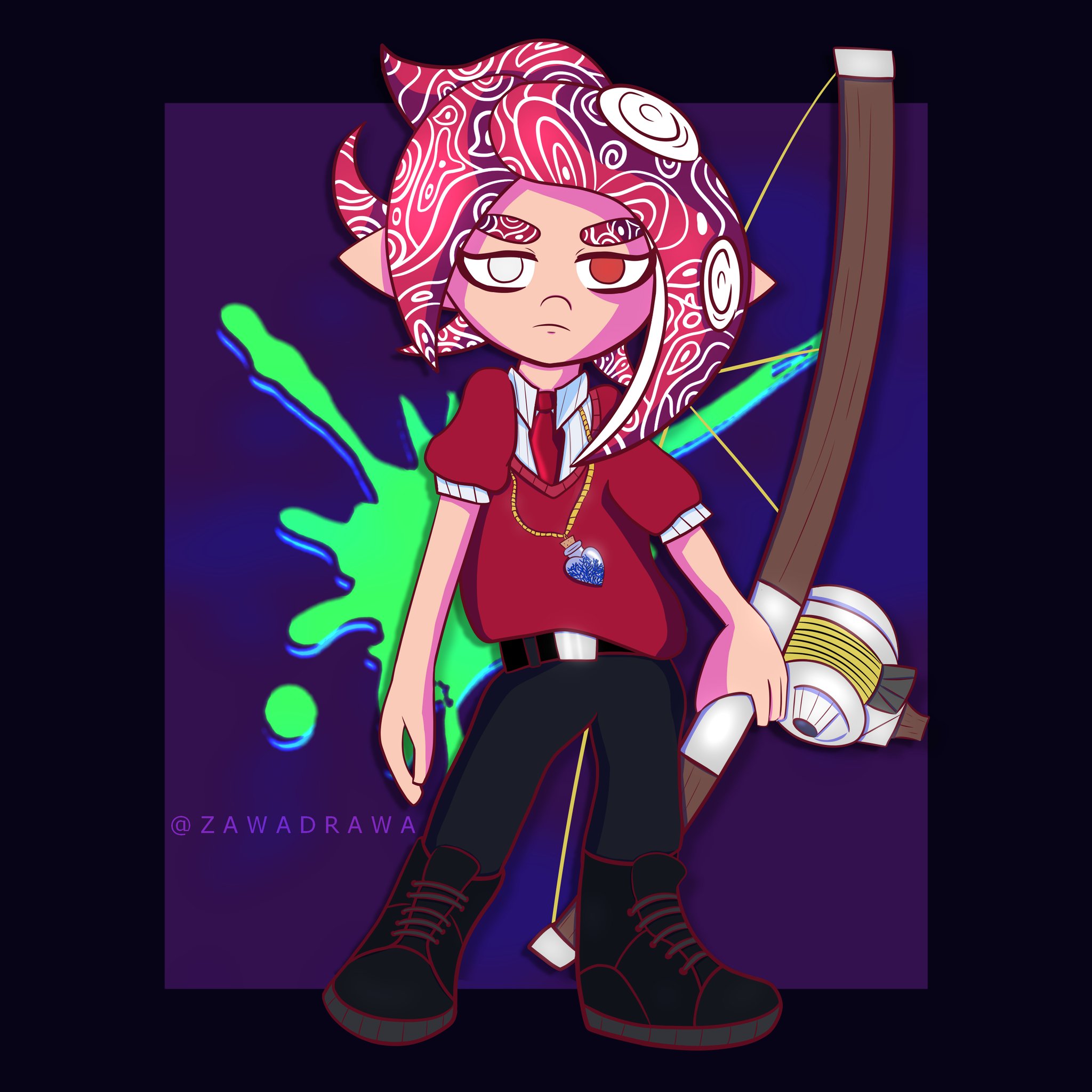 Octoling OC (Commission for Tihitza) by ZawaDrawa on DeviantArt