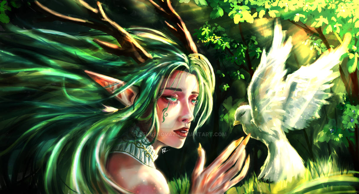 Elder Magic Color Elder elf | green | color theme series by AtlasNovaZ on DeviantArt