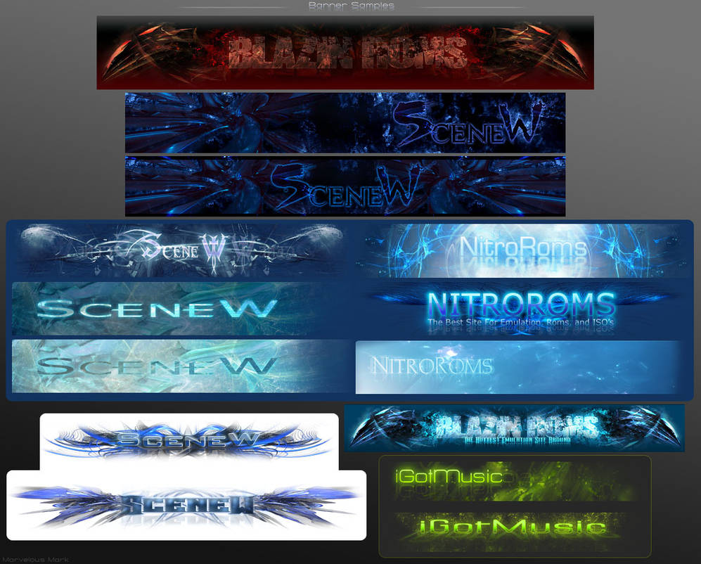 Forum, Website Banner Samples by MarvelousMark on DeviantArt