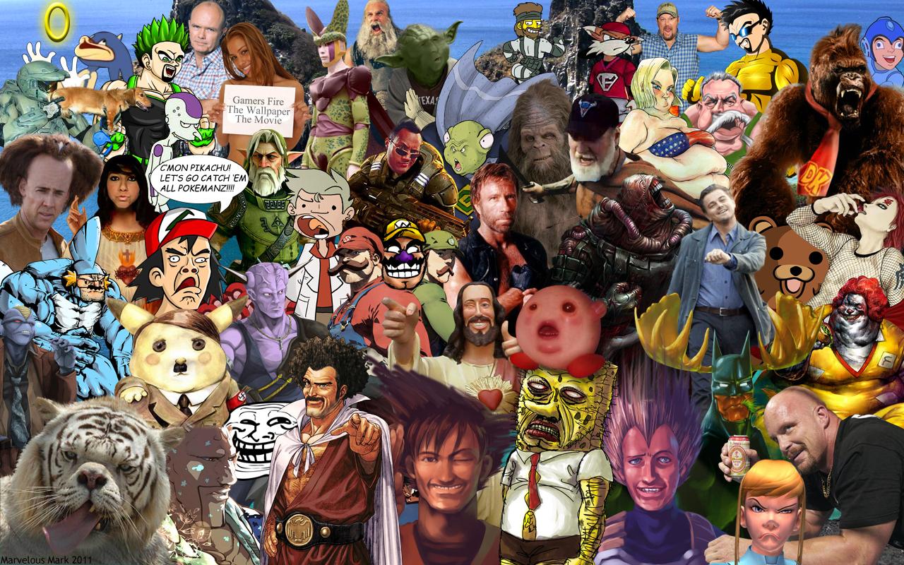 Characters Collages Deviantart Character Collage Wallpaper by MarvelousMark on DeviantArt
