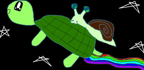 Turtle style with a snail