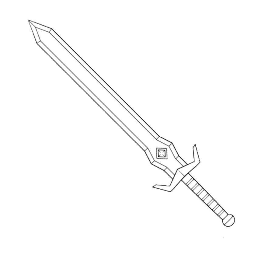 Sword Template 4 by NezukoRempaDeviart07 on DeviantArt