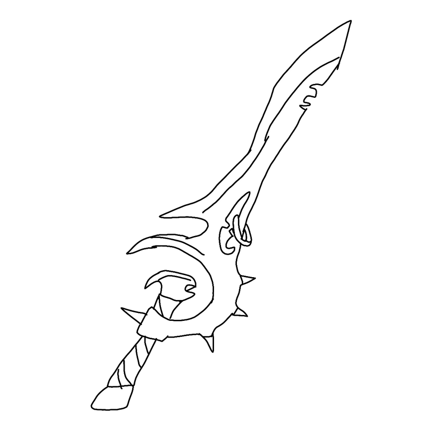 Sword Template 8 by NezukoRempaDeviart07 on DeviantArt