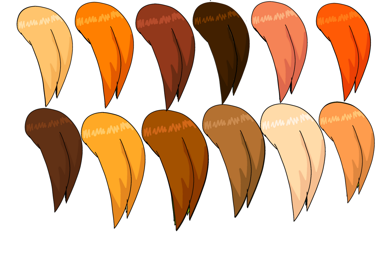 Hair Colors by Overlord-Jinral on DeviantArt