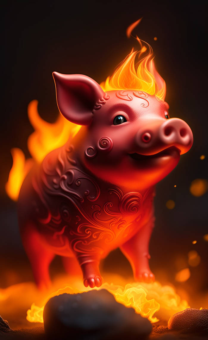 Fire Pig by NezukoRempaDeviart07 on DeviantArt
