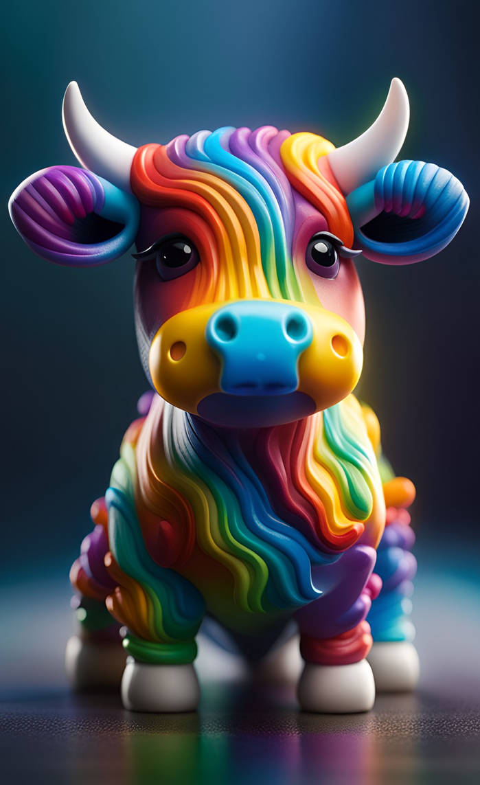 Rgb Cow Rainbow Cow by NezukoRempaDeviart07 on DeviantArt