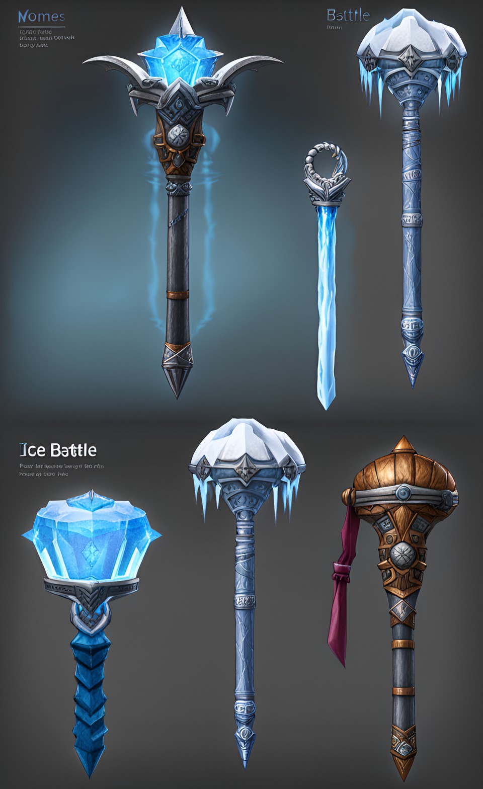 Magical Ice Rifle Ice Weapon 5 by NezukoRempaDeviart07 on DeviantArt
