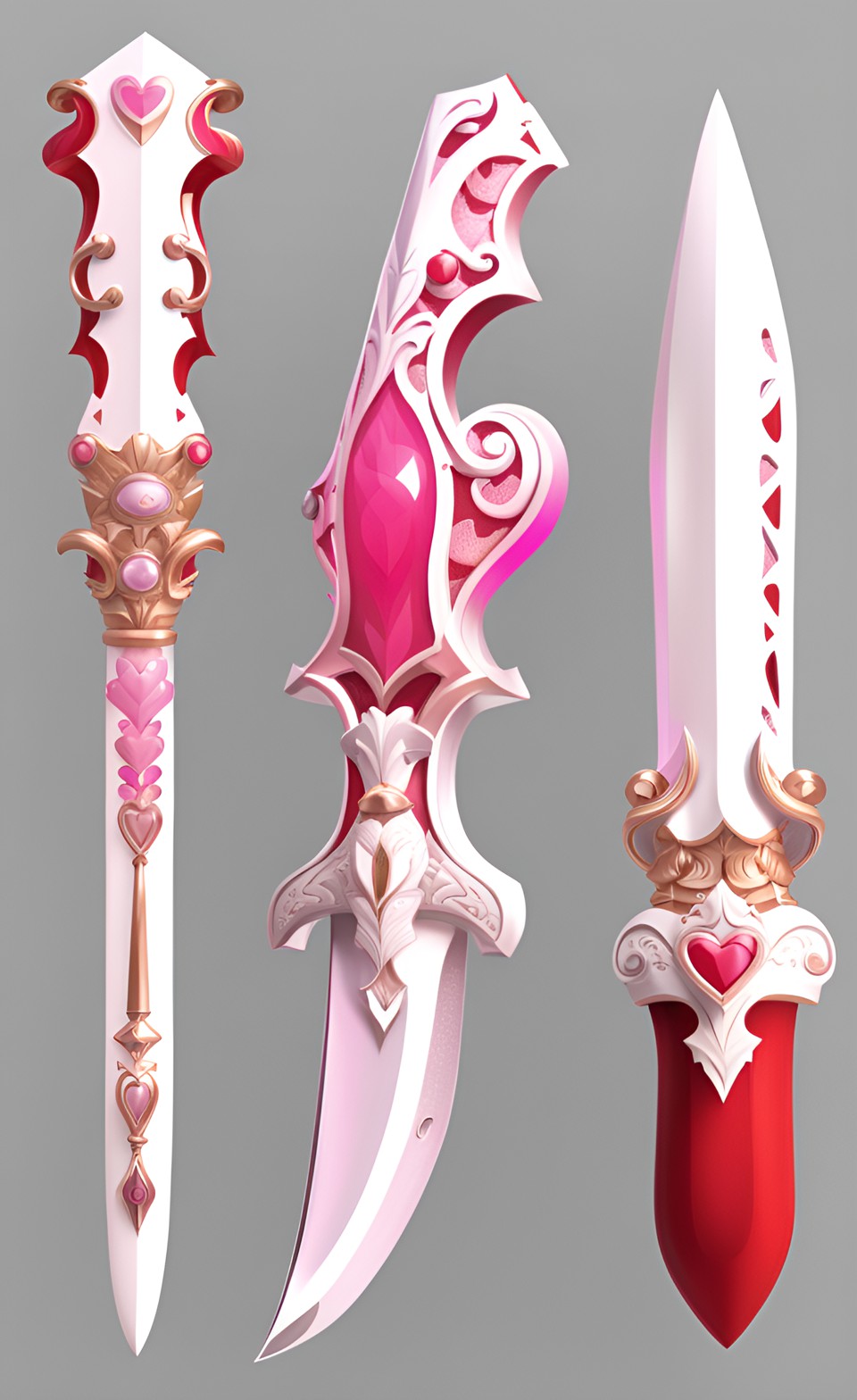 Heart Daggers by NezukoRempaDeviart07 on DeviantArt