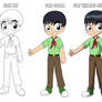 Anime Boy Color Shade Step Tutorial