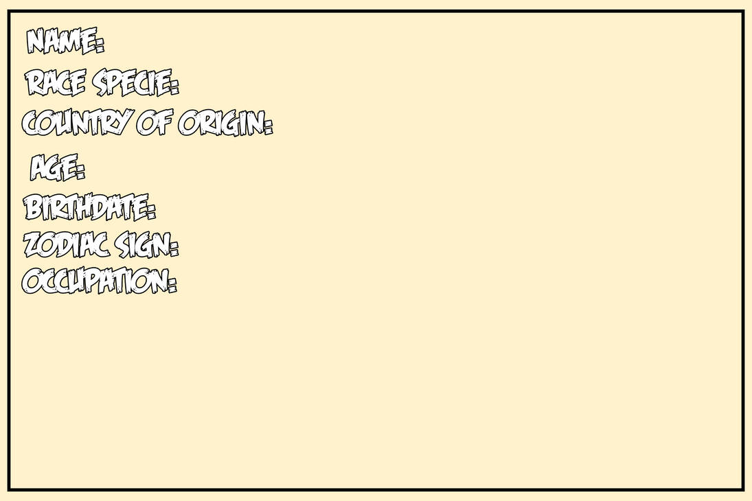 Bio profile Template by NezukoRempaDeviart07 on DeviantArt