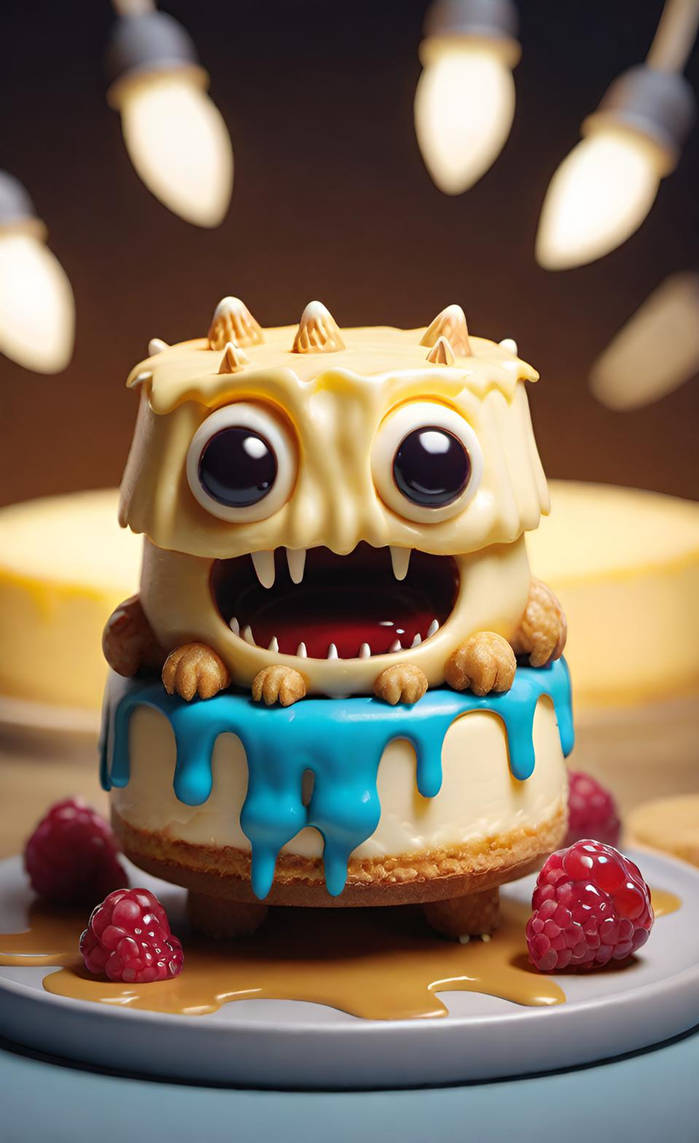 Cheesy Monster Cheesecake Monster by NezukoRempaDeviart07 on DeviantArt