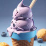 Blueberry Ice Cream