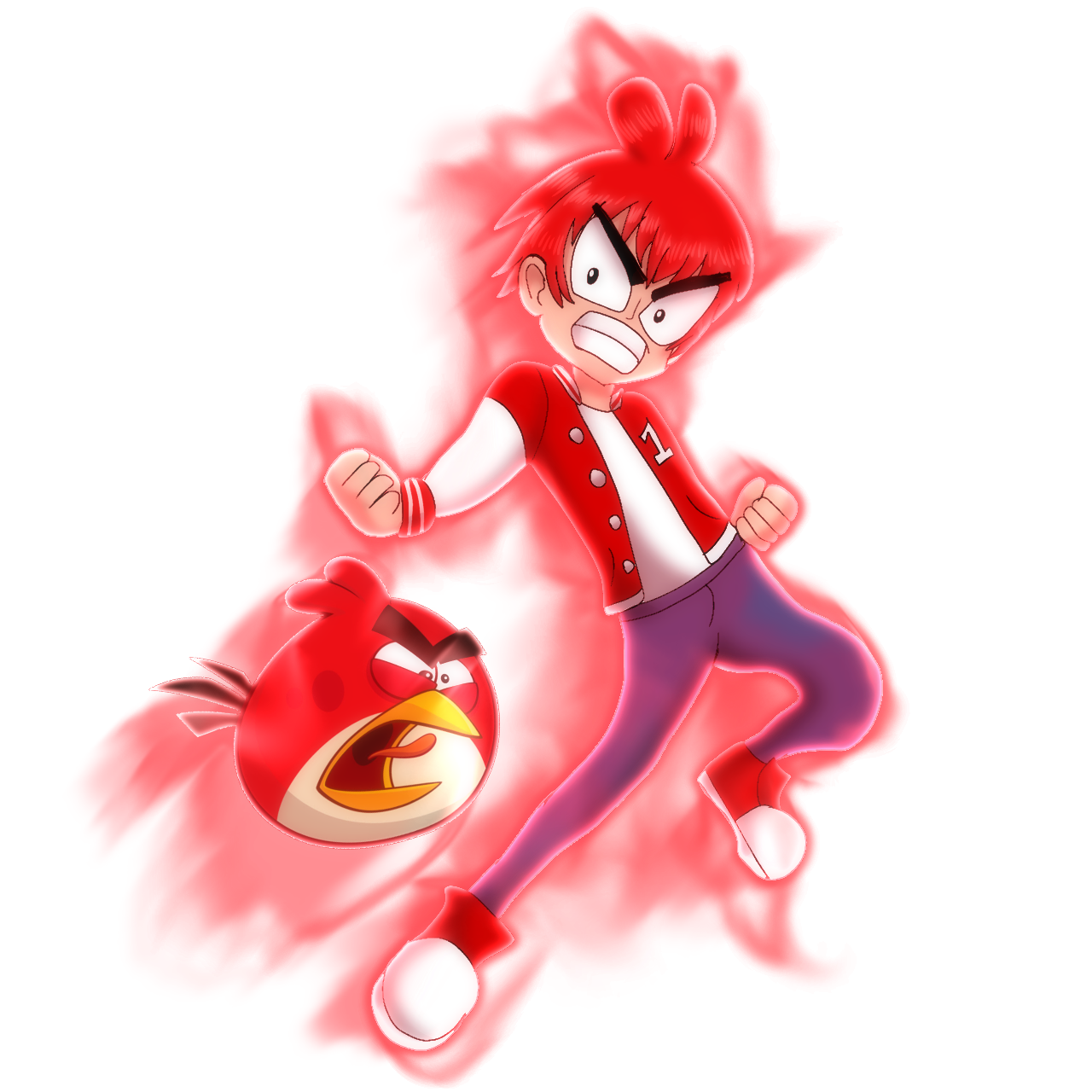 Red Bird human Anger Awakening with Red by NezukoRempaDeviart07 on ...