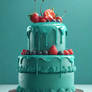 Teal Cake